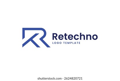 Abstract Letter RT Logo Design for Personal or Company Branding