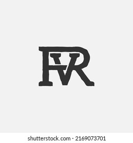 Abstract letter RV logo, Retro VR logo, Monogram logo design Template, Vintage symbol Style for Woodwork, Carpentry, and Timber Lumber Industry.