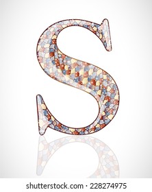 Abstract letter S. 