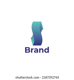 Abstract letter S container logo
