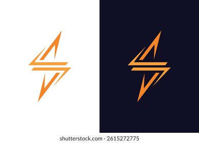 Abstract letter s electrical identity logo. thunderbolt flash energy vector logo icon design for power lightning symbol, graphic illustration