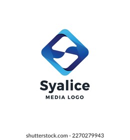 Abstract Letter S Gradient Logo