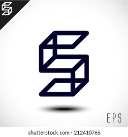 Abstract Letter S Icon