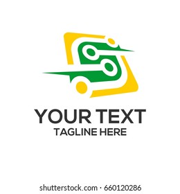 abstract letter s icon vector logo element