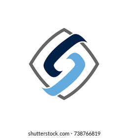 Abstract Letter S Initial Logo