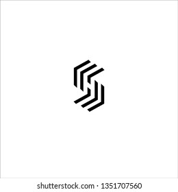 Abstract Letter S Line Logo