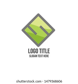abstract letter s logo concept for business company
