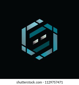 abstract letter s logo design
