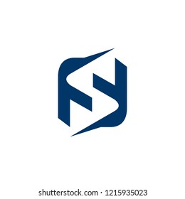 Abstract letter S logo design vector download