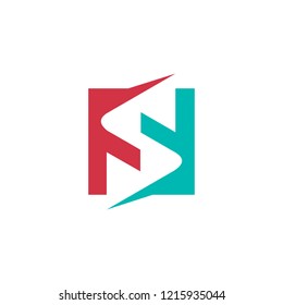 Abstract letter S logo design vector download