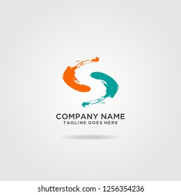 Abstract Letter S abstract logo design