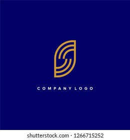 Abstract letter S logo design template. Line creative sign. Universal vector icon. Vector