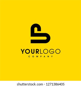Abstract letter S logo design template. Line creative sign. Universal vector icon. - Vector