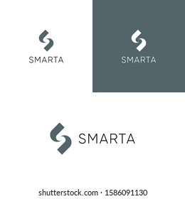 Abstract letter S logo design template