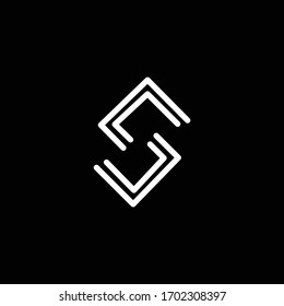 abstract letter s logo design