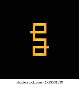 abstraktes Briefdesign. s Logo