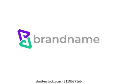 Abstract letter S logo design, arrow logo design, marketing logo design 
