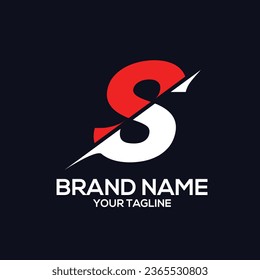 diseño del logotipo de la letra abstracta S