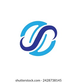 Plantilla de diseño de logotipo de letra s abstracta imagen vectorial creativa. Logo De La Letra S Inicial Con Plantilla Vectorial De Tipografía De Negocios Moderna Creativa.