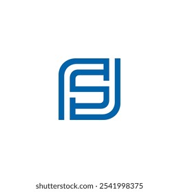 Abstrakter Buchstabe S Logo-Design, Vektorvorlage