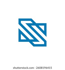 Abstract Letter S Logo design vector template isolated on white background