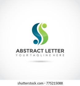 Abstract Letter S Logo Design. Vector Illustrator Eps. 10