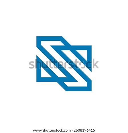 Abstract Letter S Logo design vector template isolated on white background
