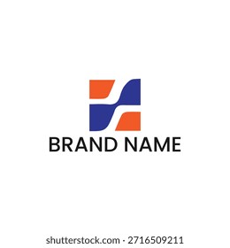 Icono Abstractas del logotipo de la letra S con Formas geométricas naranjas y púrpuras para la tecnología y la logística, monograma minimalista de la letra Z del espacio negativo para la marca Corporativa moderna y la identidad de los medios