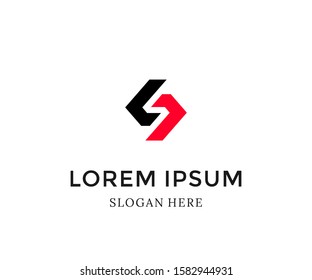 Abstract Letter S Logo. Modern template design.Vector illustration. Logotype design for company branding. Vector Logo Template. design flat illustration. icon design template elements