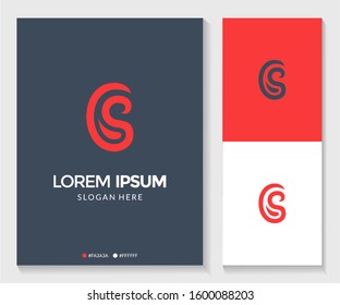 Abstract letter S logo. Modern template design. Vector illustration