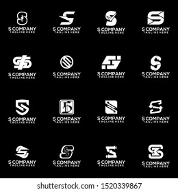 Abstract Letter S Logo Template Vector. Alphabet Logo Concept