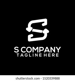 Abstract Letter S Logo Template Vector. Alphabet Logo Concept
