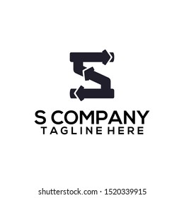 Abstract Letter S Logo Template Vector. Alphabet Logo Concept