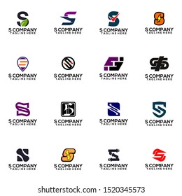 Abstract Letter S Logo Template Vector. Alphabet Logo Concept