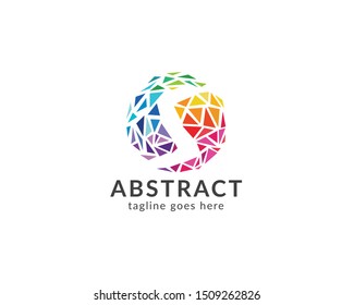 Abstract letter S logo vector design template