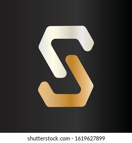 abstract letter S logo vector illustration. letter S symbol icon.