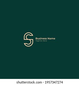 Abstract letter S logotype. Modern logo idea sign. Universal emblem vector icon.