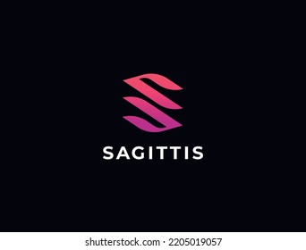 Abstract letter S logotype. Modern S logo idea sign. Universal emblem vector icon.