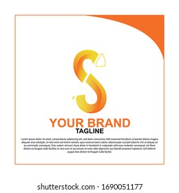 Abstract letter S, modern letter decorative font. Cute S Decorative monogram alphabet logo