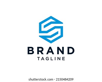 Logo De La Letra Resumen S Square. Flecha geométrica azul. Usable para negocios, inmuebles, construcción, arquitectura y logotipos de construcción. Elemento de plantilla de diseño de logotipo de vectores planos.
