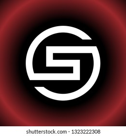 abstract letter S SS OS vector logo design