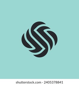 abstract letter S swirl logo