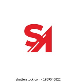 letra abstracta como vector de logotipo geométrico simple