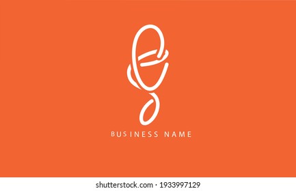 Abstract Letter SC CS Vector Logo Design Template