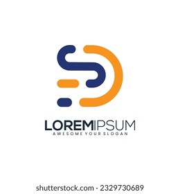 Abstract letter SD Red shield logo design template. Premium nominal monogram business sign. Universal foundation vector icon. Shield Secure Safe with Initial SD logo design inspiration