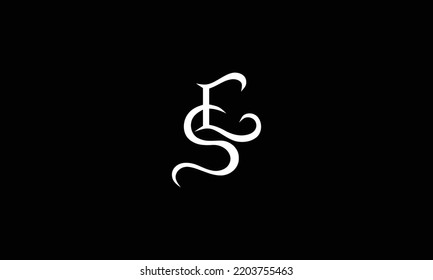 Abstract letter SE logo. This logo icon incorporate with abstract shape in the creative way