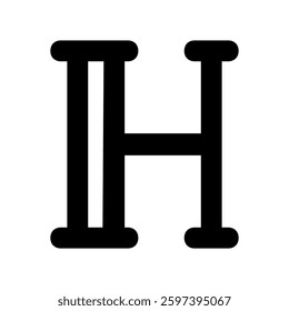 abstract letter Shape line icon 