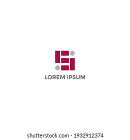 ABSTRACT LETTER SIMPLE E I LOGO DESIGN TEMPLATE VECTOR MODERN FOR YOUR BUSINESS