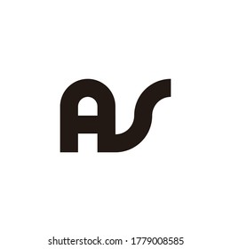 letra abstracta como vector de logotipo de línea geométrica simple