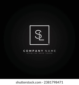 Abstract Letter SL Logo - Initial Monogram Template for Alphabet S and L